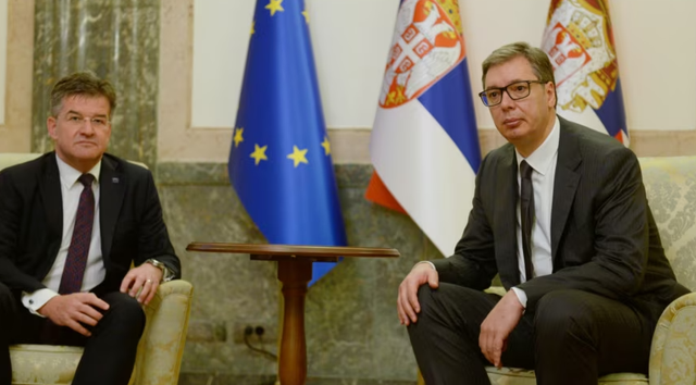 Lajçak and Vučič talk about the continuation of the Kosovo-Serbia ...