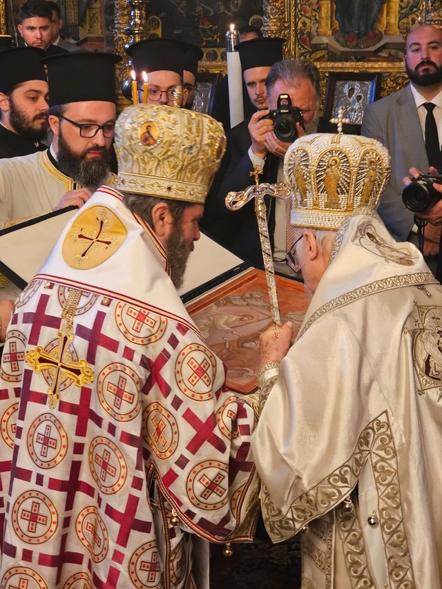 Mesha historike në shqip në Patriarkanën Ekumenike  Mesazhi i Kryepeshkopit Joan  Besimi nuk imponohet  por fitohet